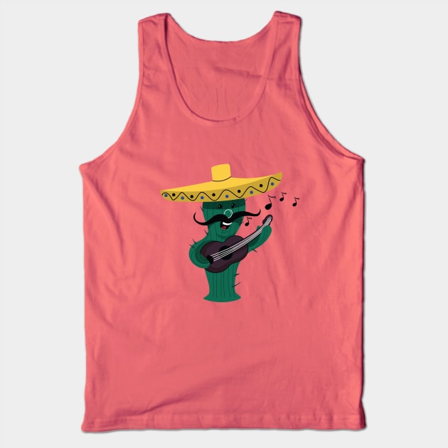 Funny cactus Tank Top by Yasna